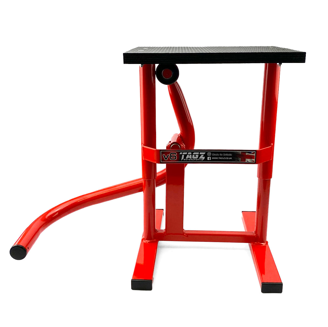 HD JACK-UP-STAND TWIN LEG v5, MX & ENDURO 125>625CC BIKES, LARGE STAND 440mm HIGH MX