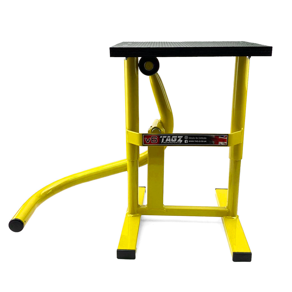 HD JACK-UP-STAND TWIN LEG v5, MX & ENDURO 125>625CC BIKES, LARGE STAND 440mm HIGH MX