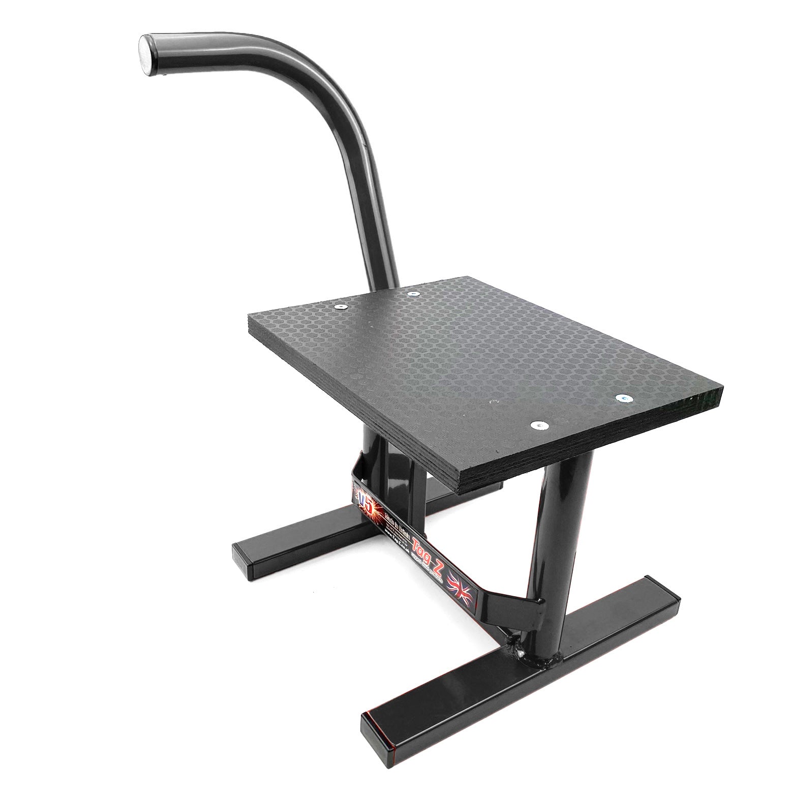 HD JACK-UP-STAND TWIN LEG v5, SCHOOL BOY / SUPER MOTO STAND, MEDIUM STAND 350mm HIGH