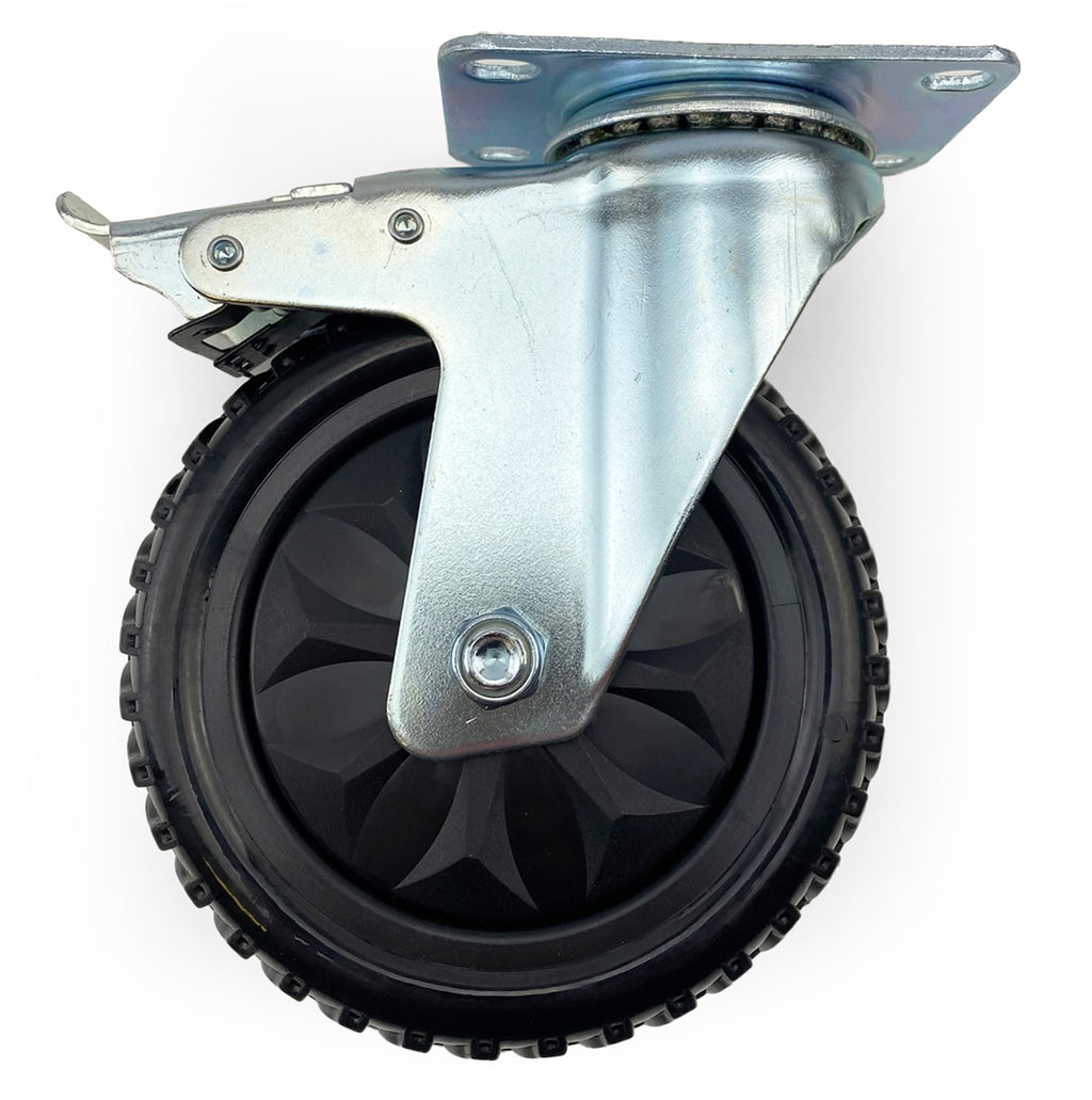 CASTOR WHEEL HEAVY DUTY 5 ROTATION WITH BRAKE - EACH