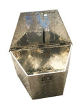 TRAILER STORAGE BOX 145L 865mmx365mmx560mm ALUMINIUM CHEQUER PLATE