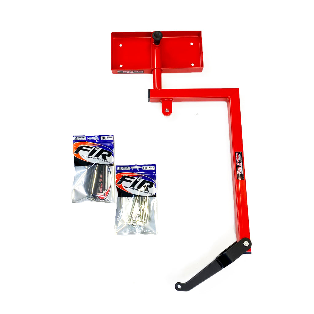 ENGINE HOLDER BENCH MOUNTED, RED REBUILD HOLDER., ENGINE STAND