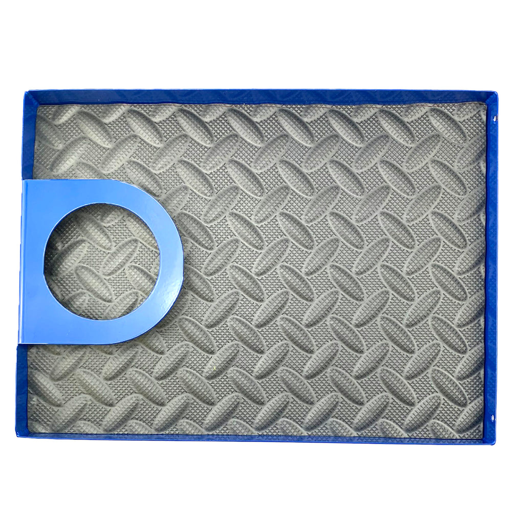 SEAT MOUNTED TOOL TRAY / HOLDER, BLUE & BLACK