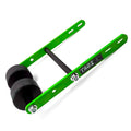 WHEELIE BAR 2 ROLLER TAG-Z GREEN, ATV QUAD WHEELIE SAVER / CATCH, 3.4KG Size 34x22x7cm