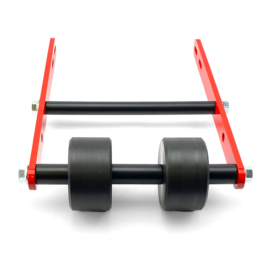 WHEELIE BAR 2 ROLLER TAG-Z RED, ATV QUAD WHEELIE SAVER / CATCH, 3.4KG Size 34x22x7cm