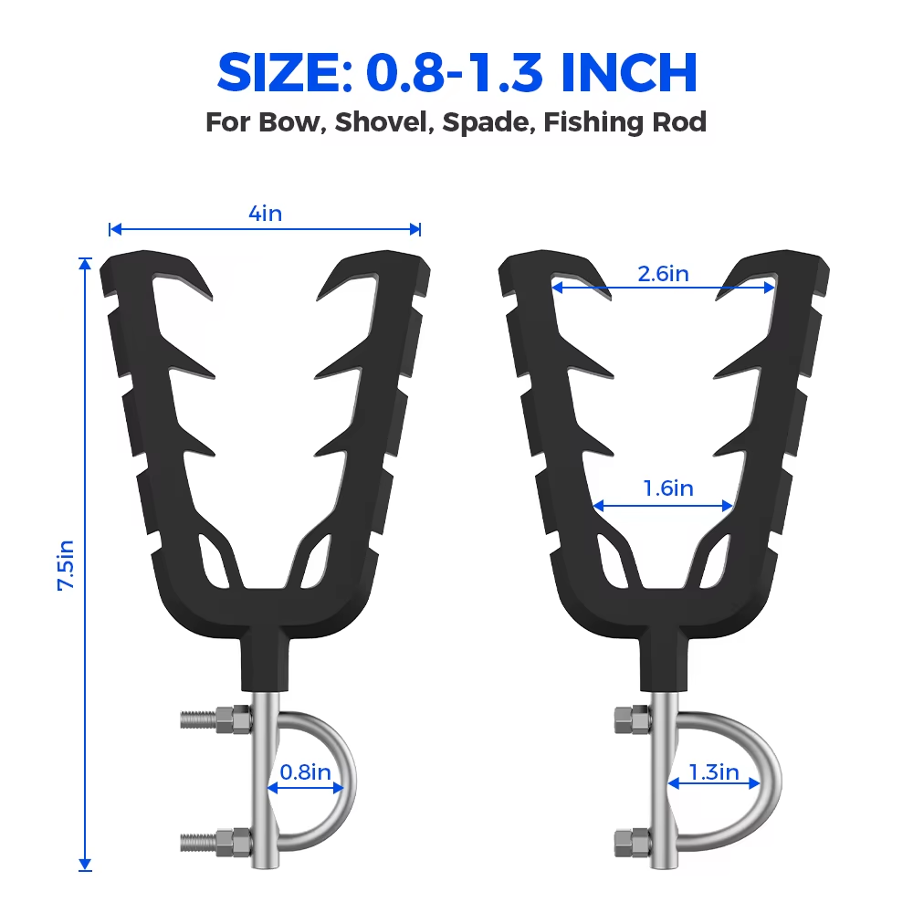 HANDLEBAR GUN TOOL RACK POLARIS CAN-AM CFMOTO HONDA YAMAHA SUZUKI KAWASAKI ATV UTV KEMITOUR FTVGR001