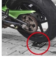 UNIVERSAL PORTABLE TYRE AND CHAIN CLEANING STAND DURABLE ROLLER RAMP STREET BIKE