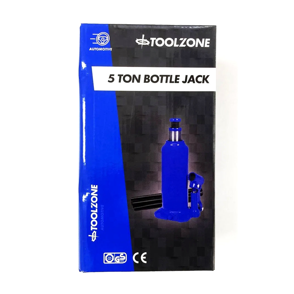 BOTTLE JACK 5 TON min height 216mm max height 413mm - TOOLZONE KDPAU149