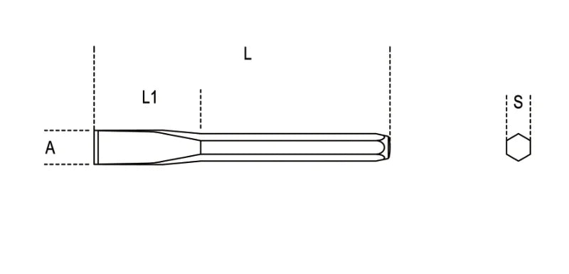 Flat Chisel 150mm - Beta Tools 34 150