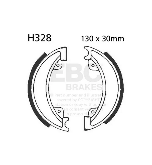 BRAKE SHOES HONDA CR250 CR480 EBC H328 S328