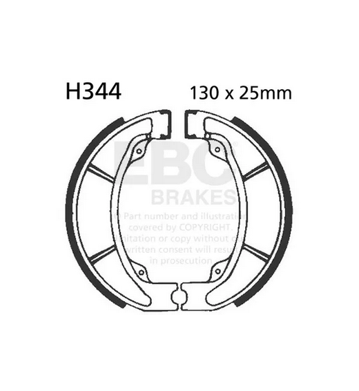 BRAKE SHOES EBC S344 H344