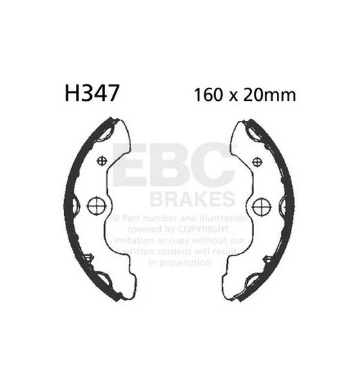 BRAKE SHOES HONDA EBC S347 H347