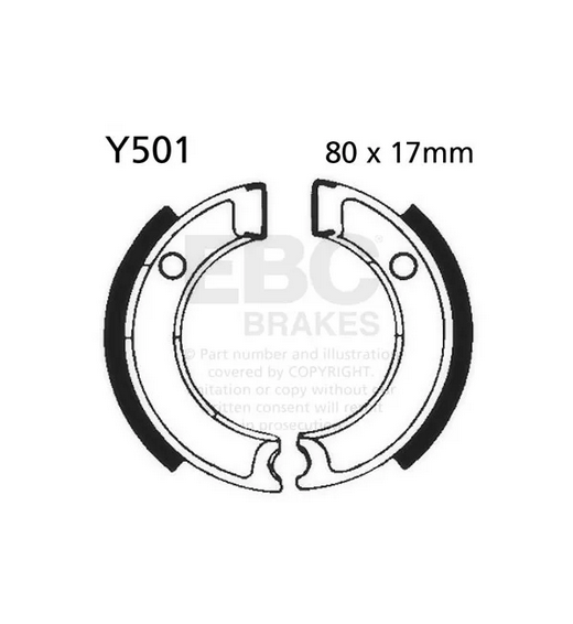 BRAKE SHOES YAMAHA EBC S501 Y501