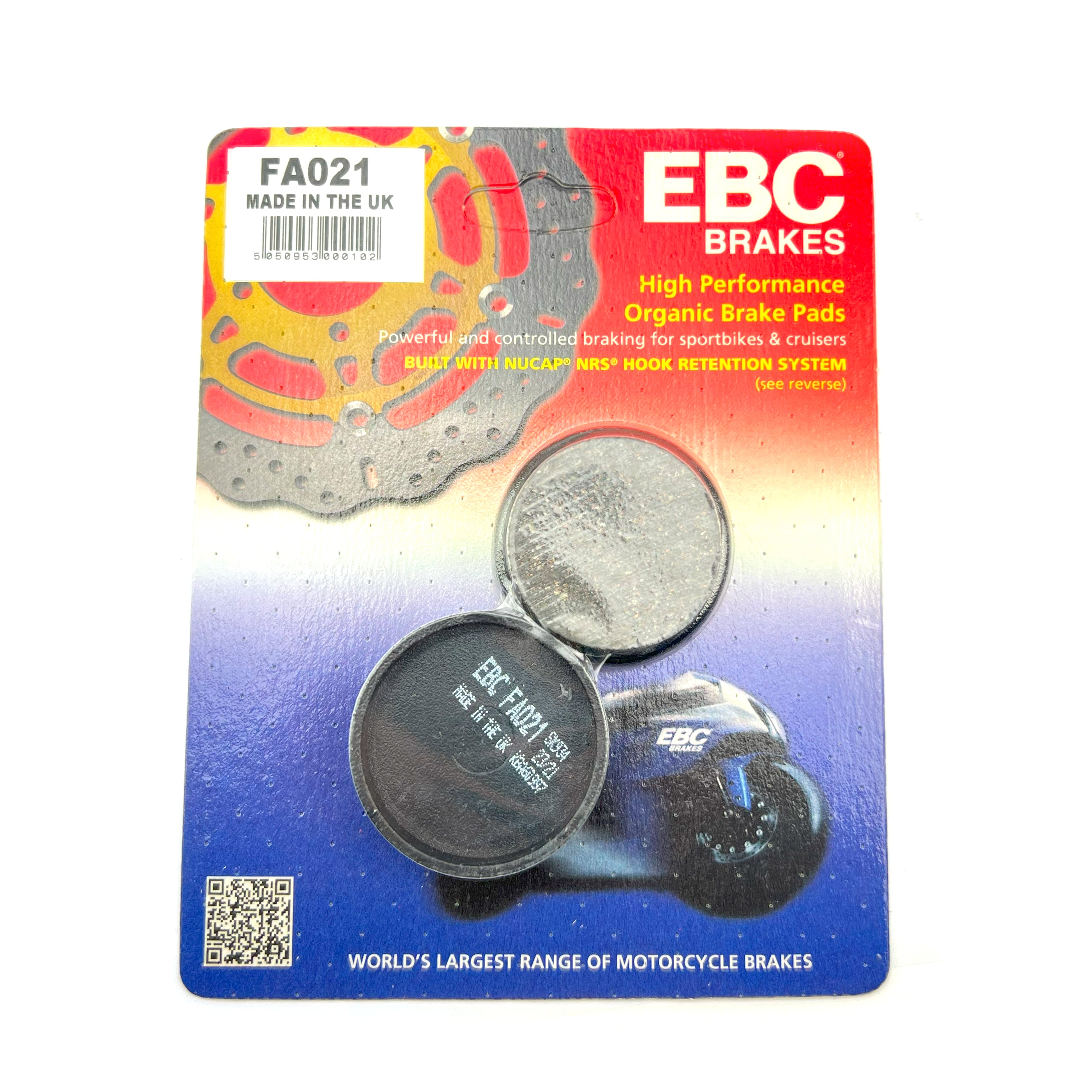 BRAKE PADS SEMI-METAL YAMAHA EBC FA021