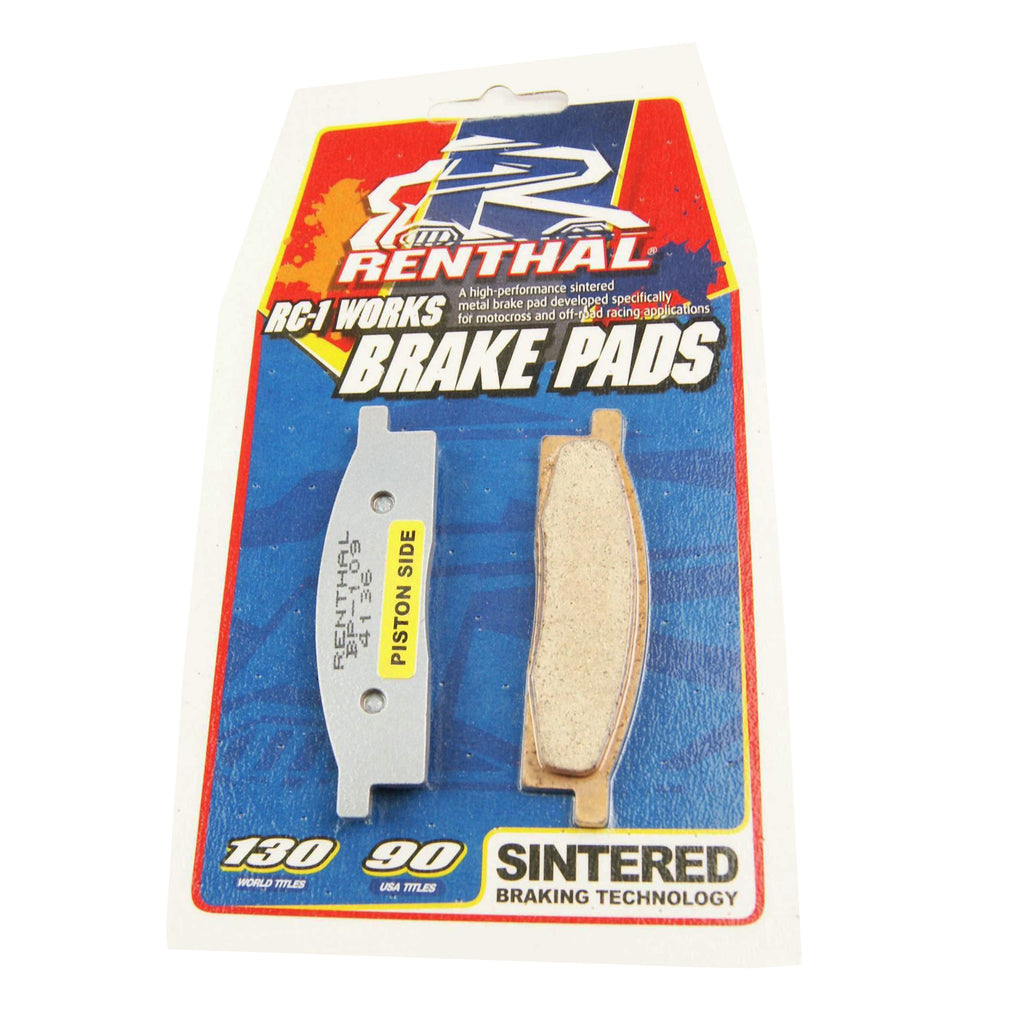 BRAKE PADS SINTERED RC-1, RENTHAL BP-109, 41-408.H.REN, 39-119 BP109 WORKS