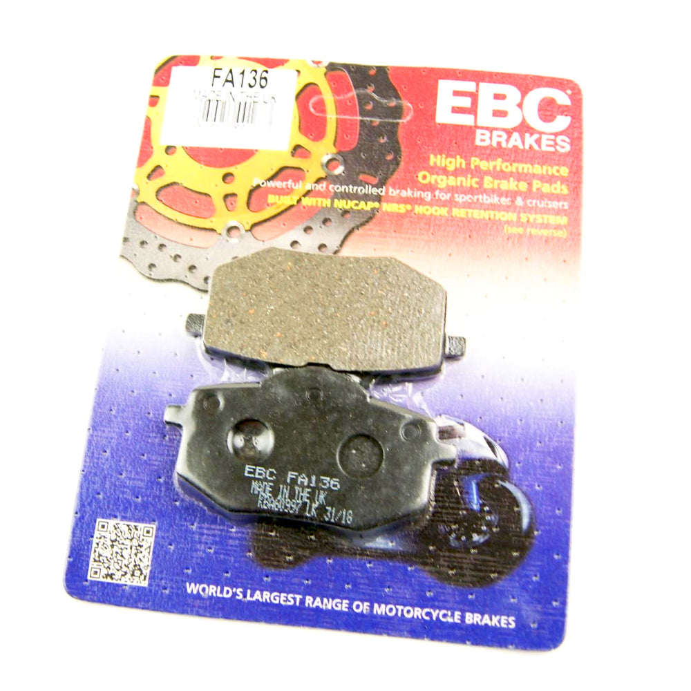 BRAKE PADS YAMAHA XV 535 VIRAGO EBC FA136