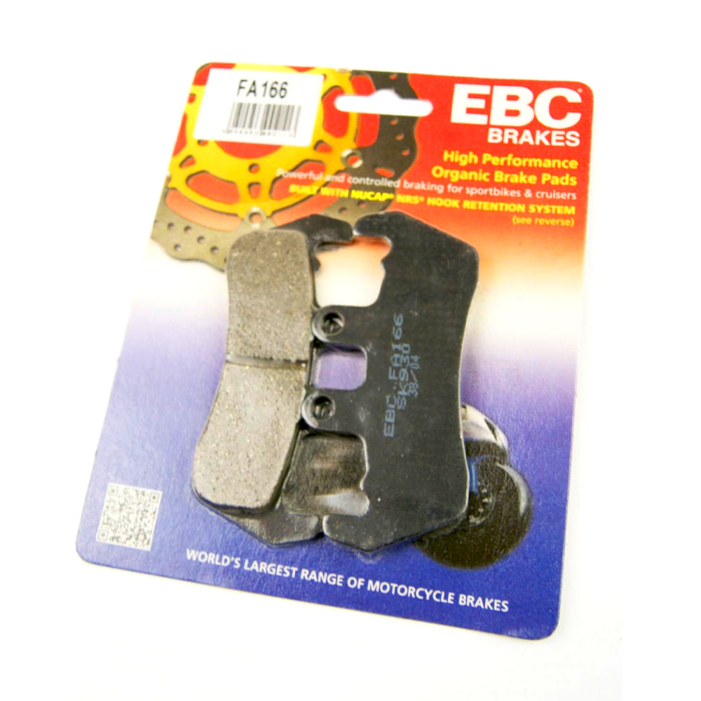 BRAKE PADS STD KEVLAR ORGANIC SEMI-METAL BLACK EBC FA166