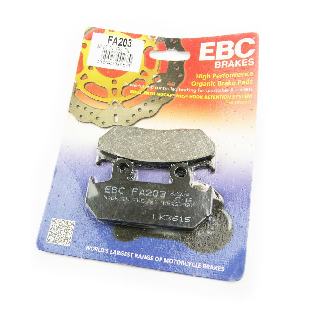BRAKE PADS STD KEVLAR ORGANIC HARLEY DAVIDSON EBC FA203