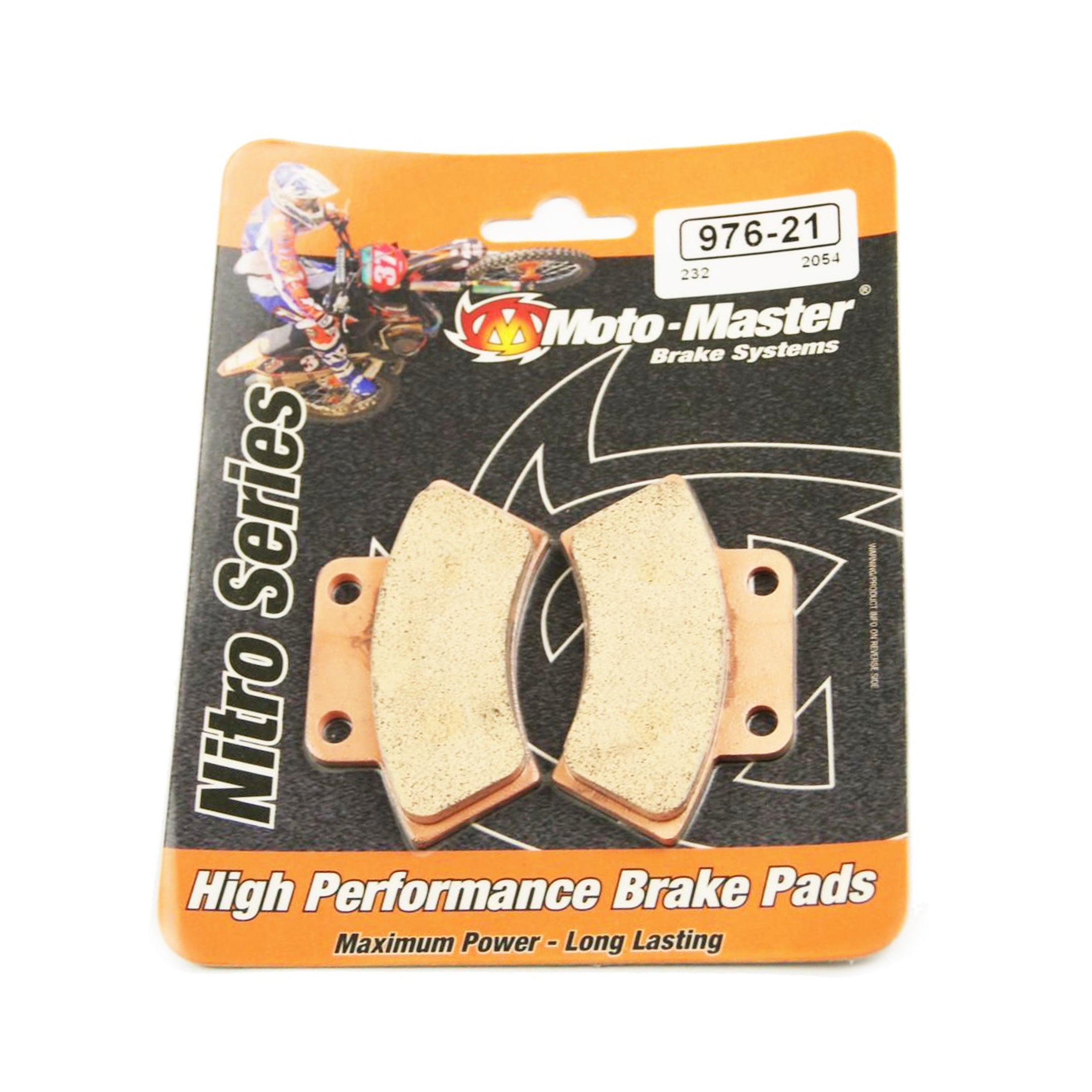 BRAKE PADS SINTERED NITRO, MOTO-MASTER 097621, 39-232, 41-909.H.NITRO