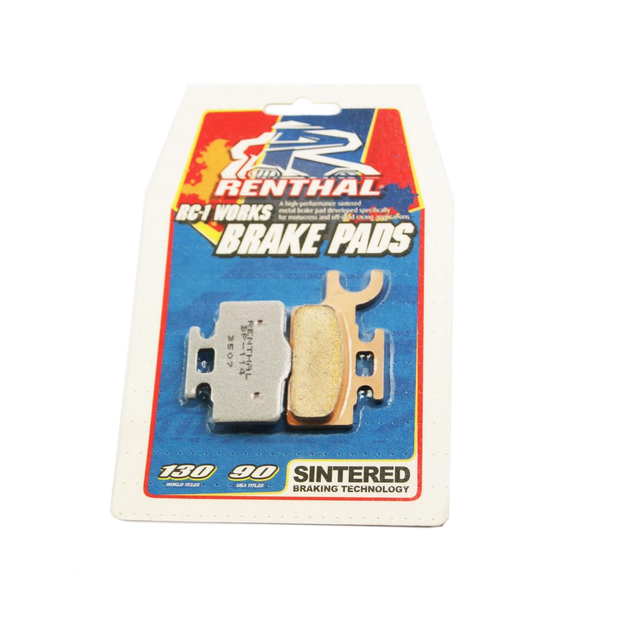 BRAKE PADS SINTERED RC-1, RENTHAL BP-114, BP114 WORKS, 39-302, 41-328.H.REN