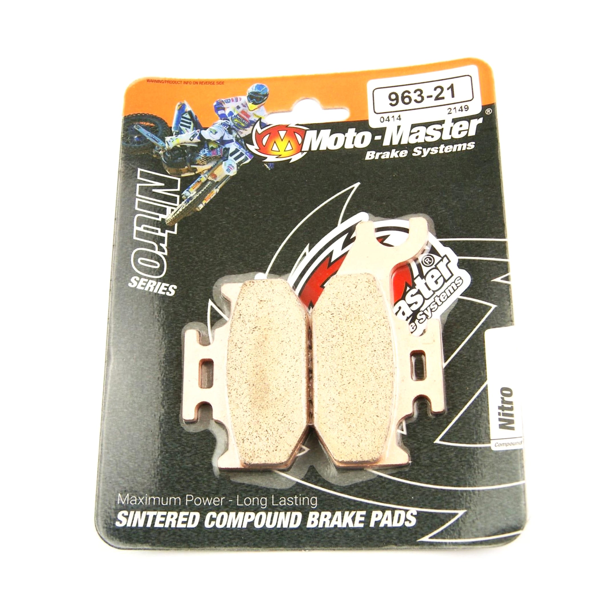 BRAKE PADS SINTERED NITRO, MOTO-MASTER 096321, 39-317