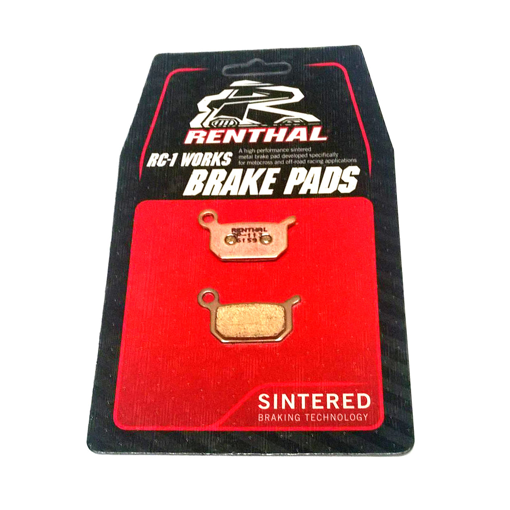 BRAKE PADS SINTERED RC-1, RENTHAL BP-113, BP113 WORKS, 39-325, 41-924.H.REN