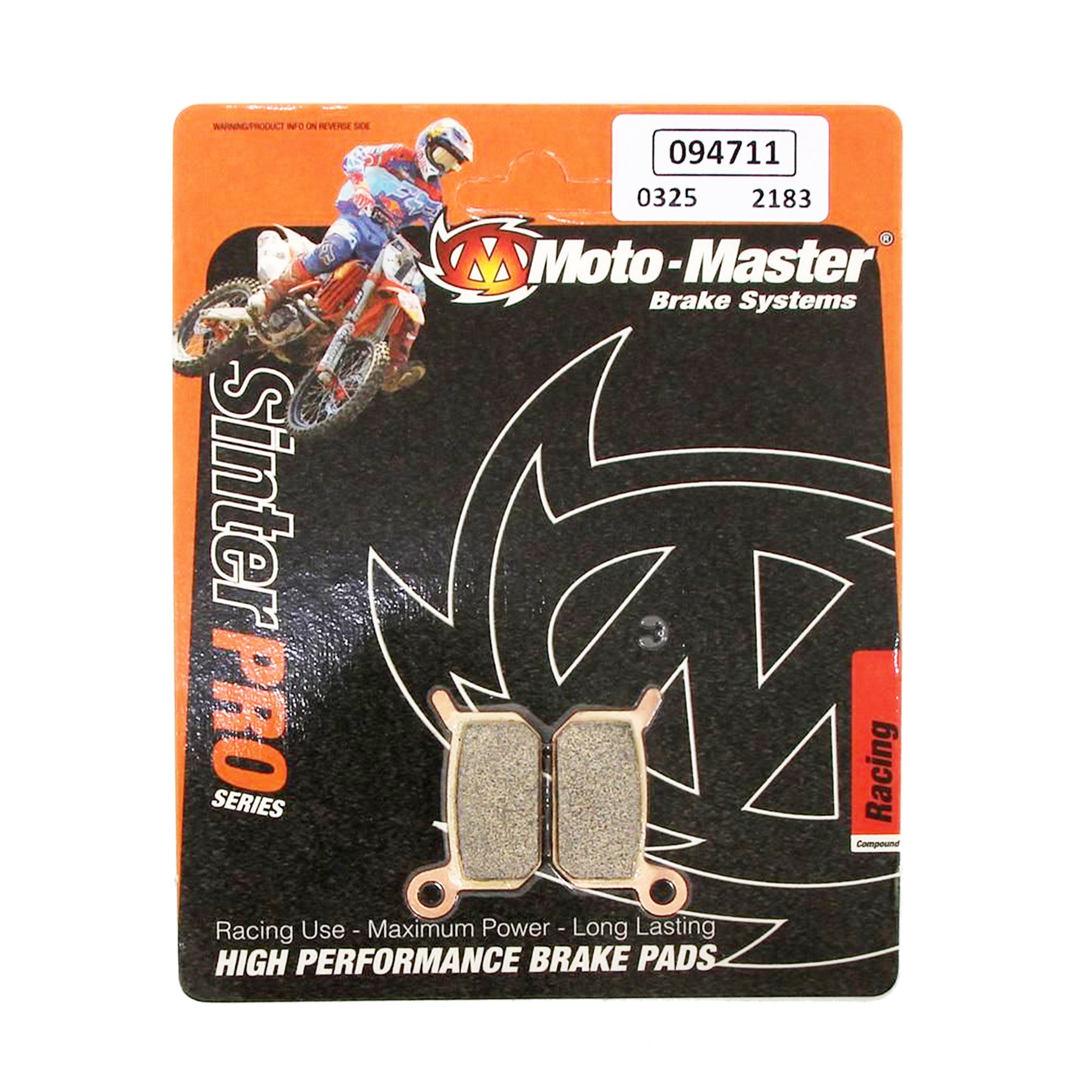 BRAKE PADS STD MOTO-MASTER, SEMI-METALLIC STD 094711