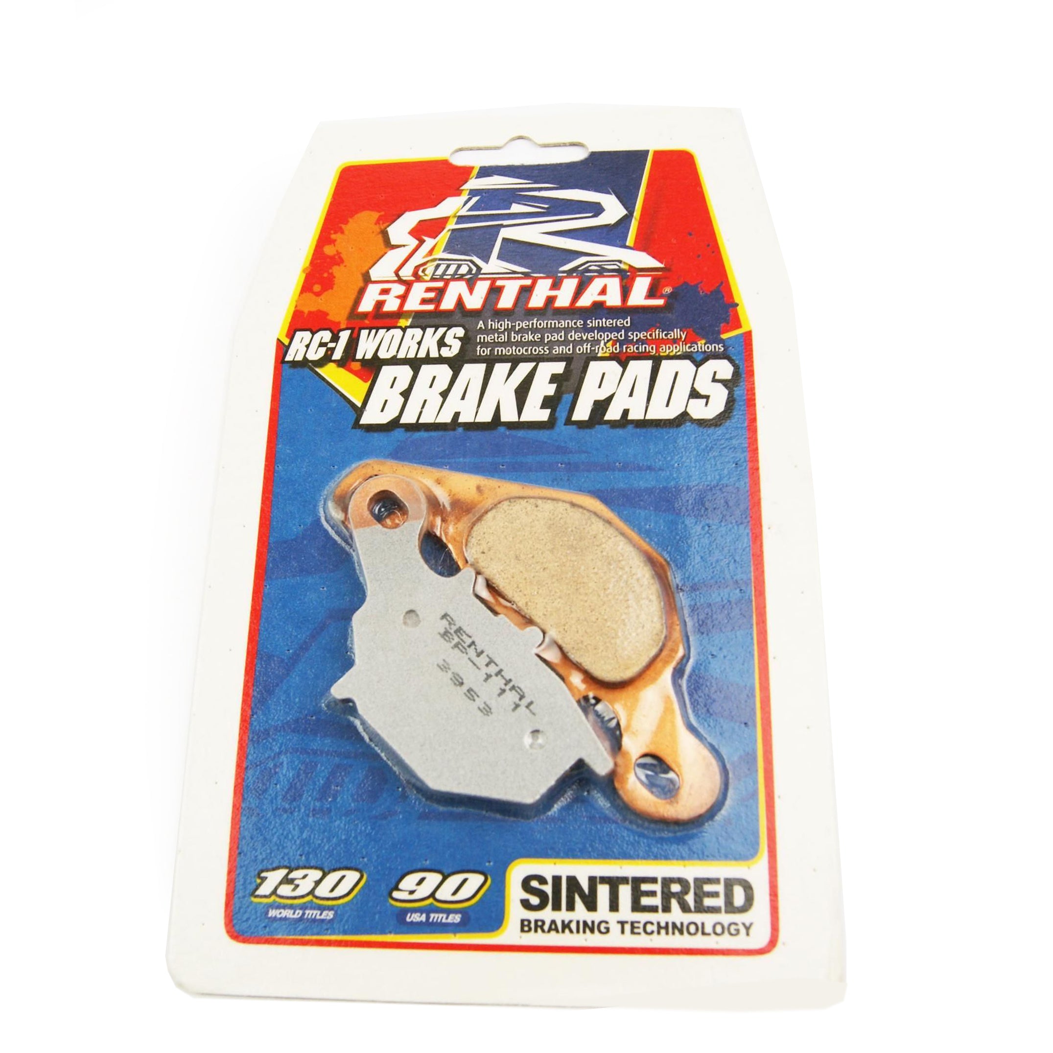 BRAKE PADS SINTERED RC-1, RENTHAL BP-111, BP111 WORKS, 39-401, 41-953.H.REN