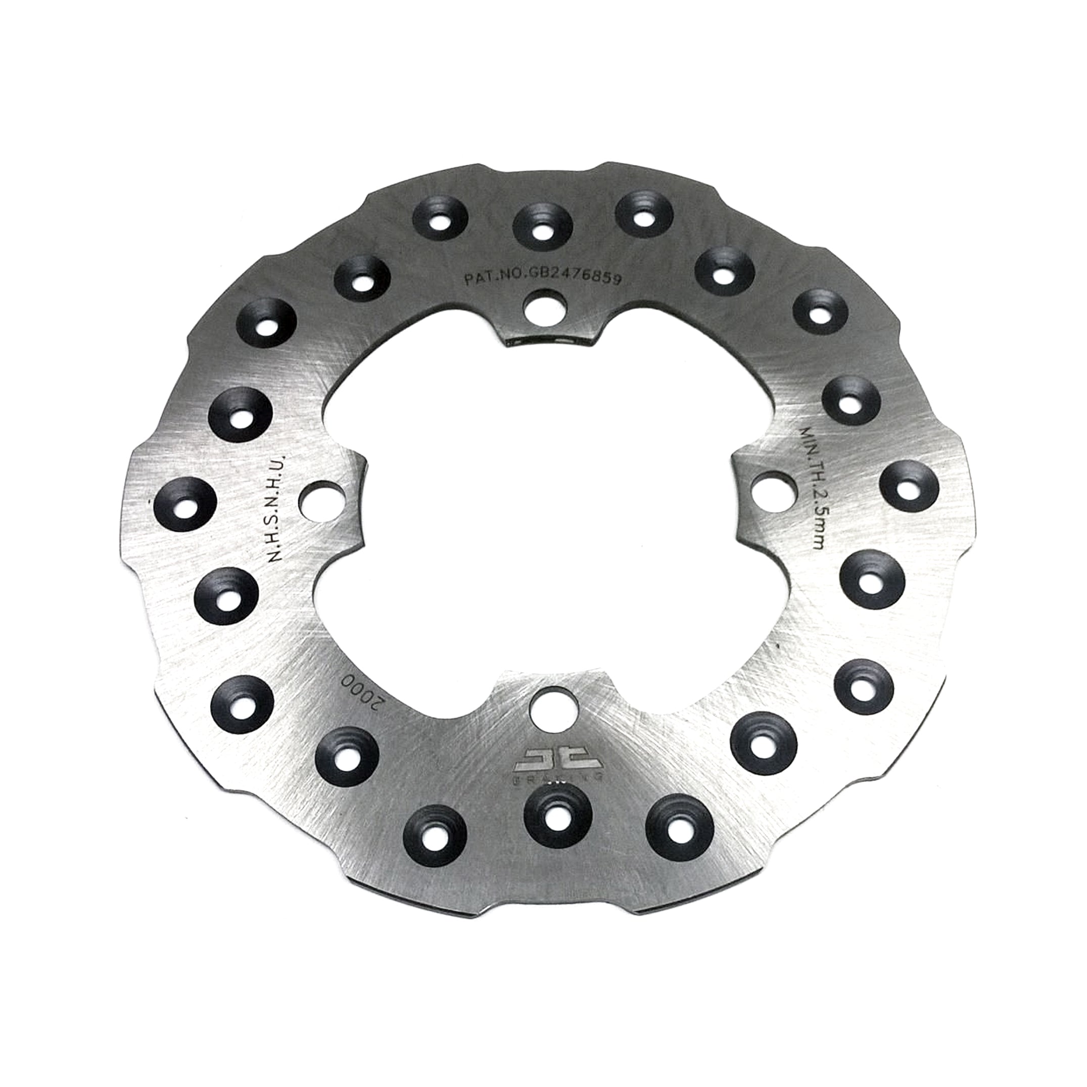 DISC BRAKE REAR KX65 00-18 JT, JTD2000SC01 KAWASAKI, SELF-CLEANING HOLES