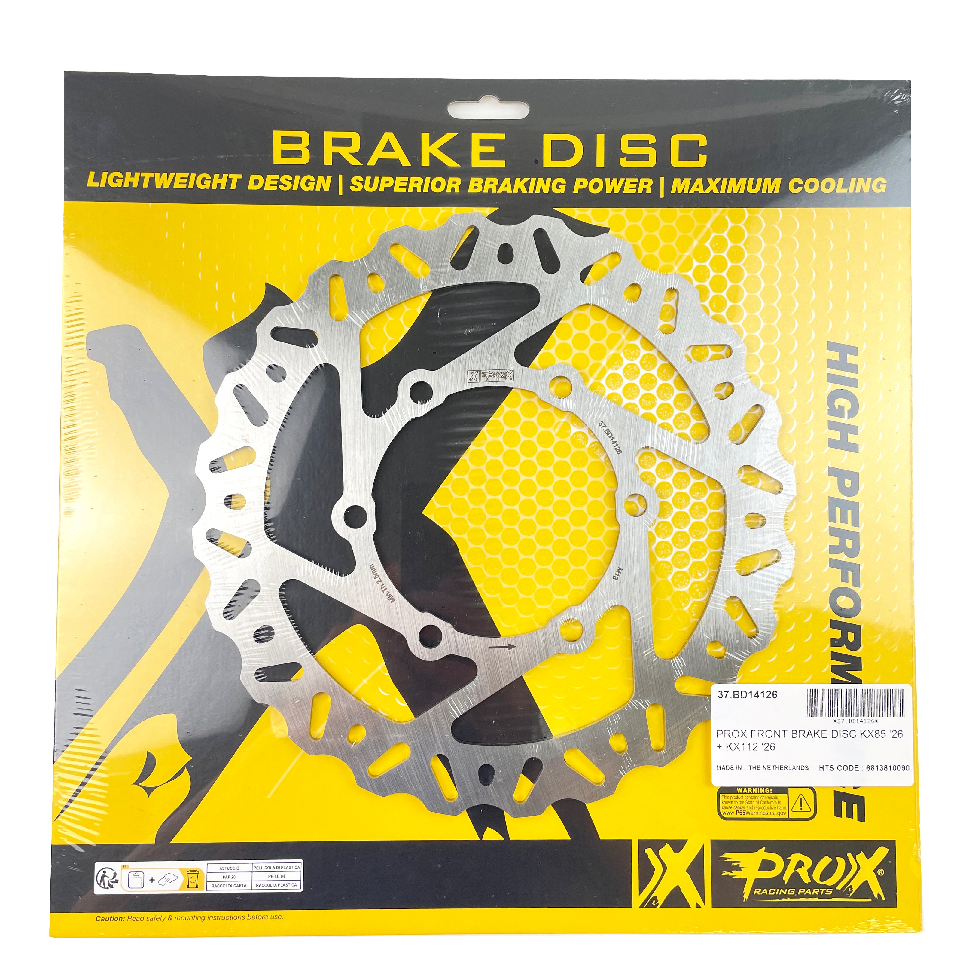DISC BRAKE FRONT KAWASAKI KX 85 2026 PROX 37.BD14126