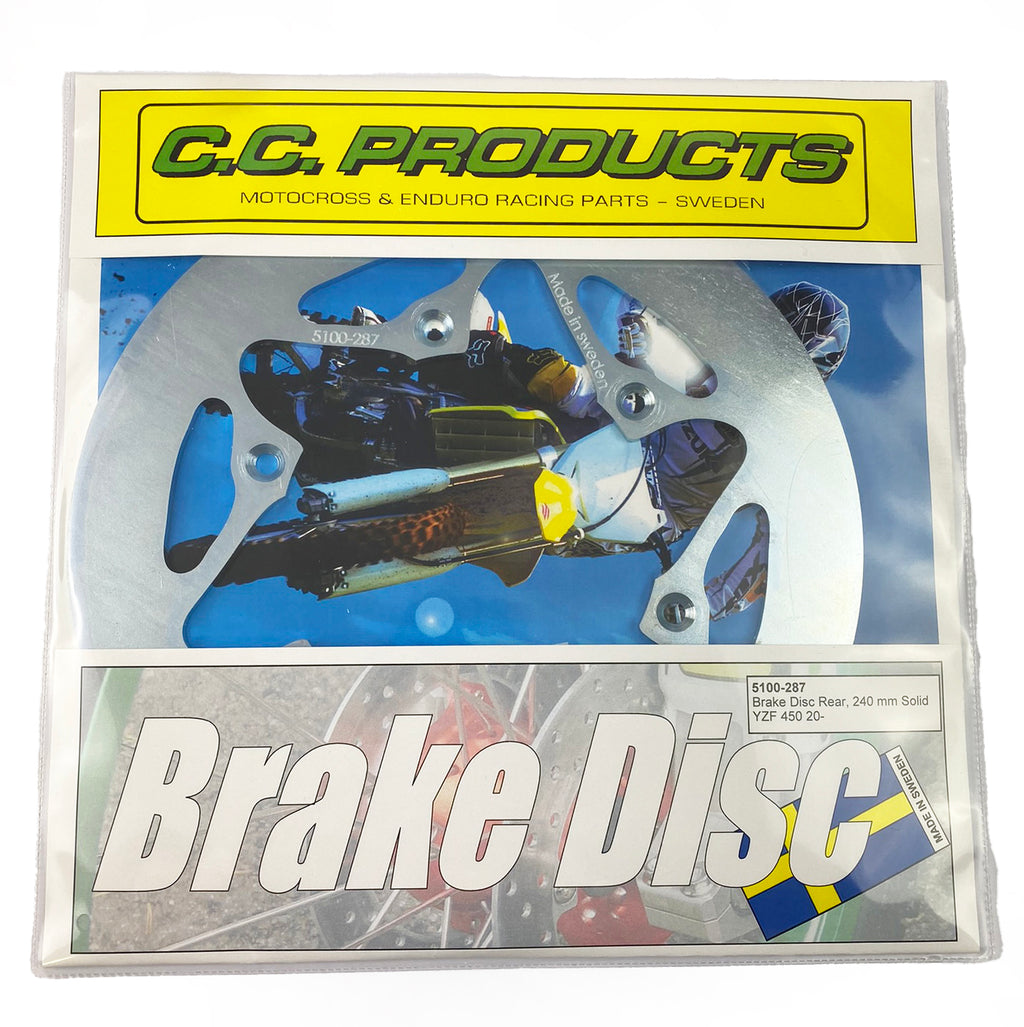 DISC BRAKE REAR SOLID YZ 450F 2020-21, CC PRODUCTS 5100-287, B2W-2582W-00