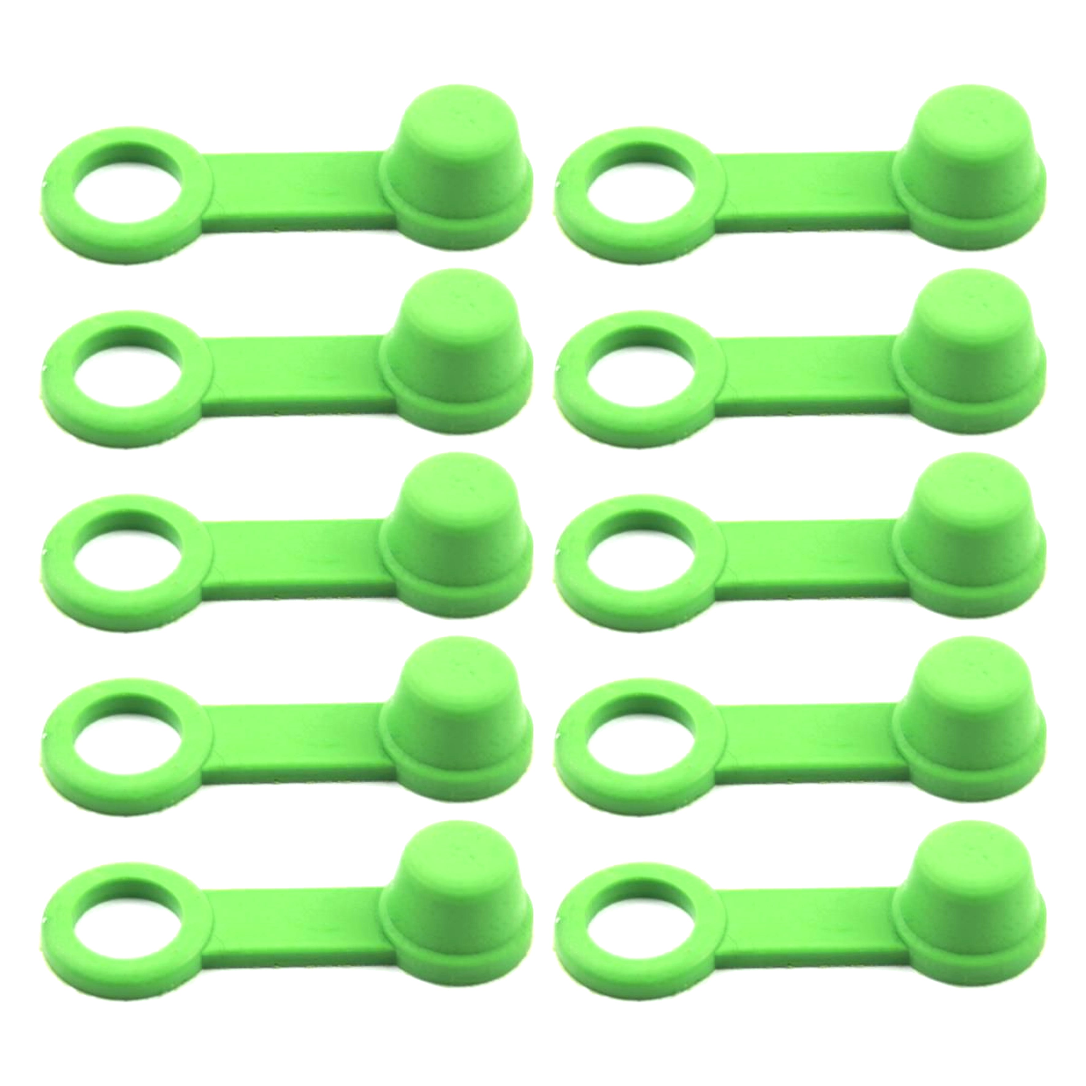 TRADE PACK 10 RUBBER CAPS GREEN, TRADE £0.40 EA. BLEED NIPPLE COVER CAP