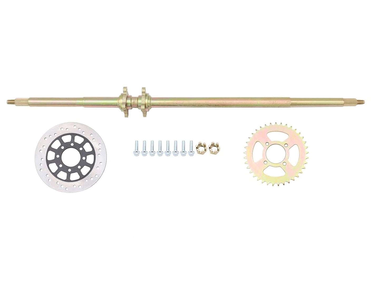 41 REAR AXLE KIT WITH 220mm BRAKE DISC AND 32T SPROCKET 150CC GO KART
