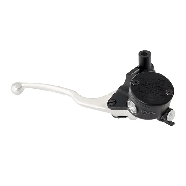 MASTER CYLINDER RETRO 14mm, BLACK BODY WITH SILVER LEVER., 32-1187