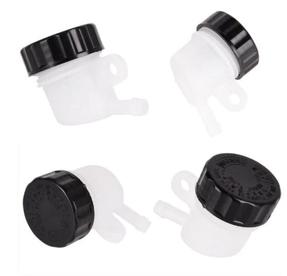 REAR BRAKE FLUID ROUND RESERVOIR WITH 90 SIDE OUTLET