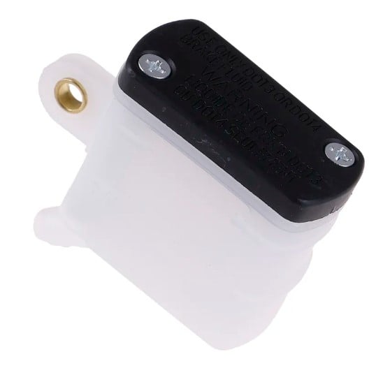 REAR BRAKE FLUID SQUARE RESERVOIR WITH 45 BOTTOM OUTLET