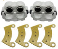REAR BRAKE CALIPERS AND PADS POLARIS RANGER CREW 30mm PISTON 1912374 1912375