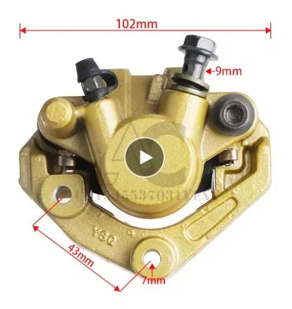 Front Brake Caliper Assy YAMAHA YBR125 YB125 With Brake Pads And Bracket 2002-2007 2008 2009 2011 2012 2014