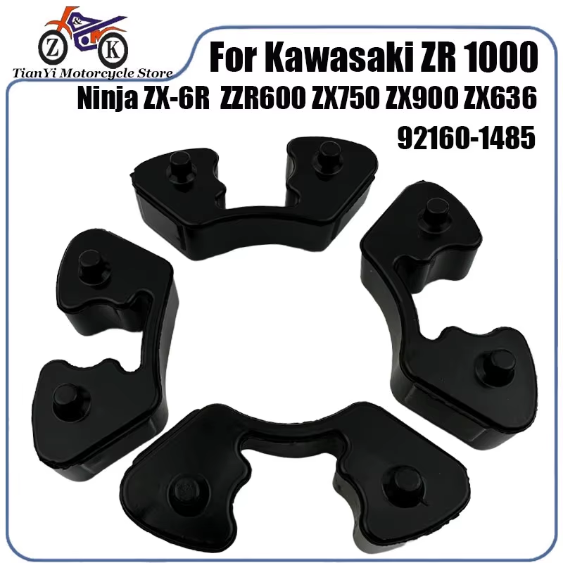 REAR WHEEL DAMPER RUBBER SET 4PC 94-09 KAWASAKI ZX 6 7 9 R RR Z ZR ZZR 600 636 1000 92160-1485