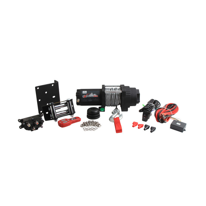12V WINCH 4500LB/2000KG, ATV/UTV, STEEL CABLE, 4 BOLT, ARROWHEAD 431-01025