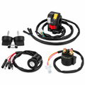 HANDLEBAR IGNITION KEY SWITCH STARTER RELAY 3PC KIT 90-95 HONDA FOURTRAX TRX 300 FW
