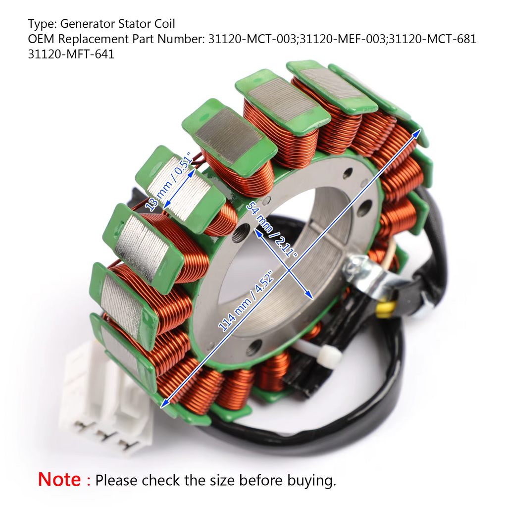 STATOR FSC600 Silver Wing 2002-2013, HONDA 31120-MEF-003, SCOOTER 21-154