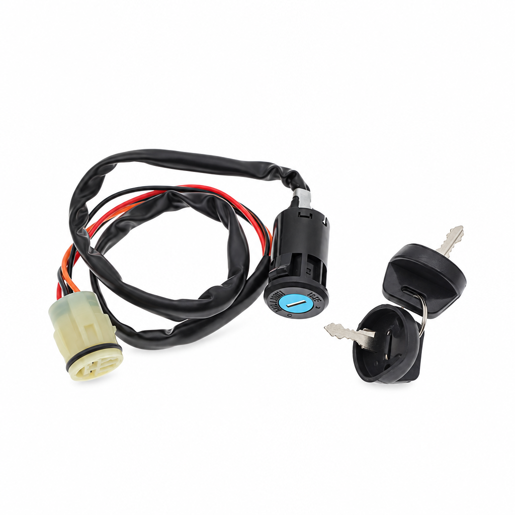 IGNITION SWITCH 00-09 HONDA TRX 420 450 FE FOREMAN RANCHER ES 4-PIN ROUND CONNECTOR 35100-HP5-600