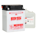 BATTERY YB14A-A2 12V 14Ah. BS, BS WITH ACID PACK BB14A-A2, 310571, BS-BB14A-A2
