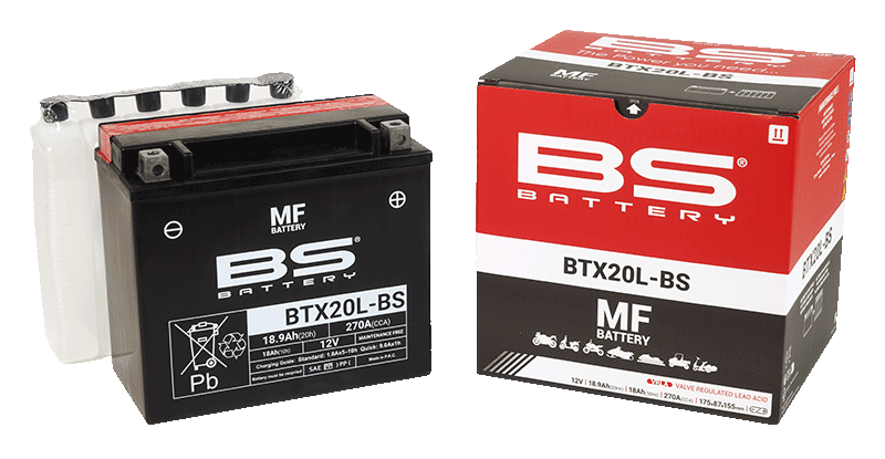 BATTERY YTX20L-BS 12V M.FREE, BS Maintenance Free BTX20L-BS, 300610	BS-BTX20L-BS