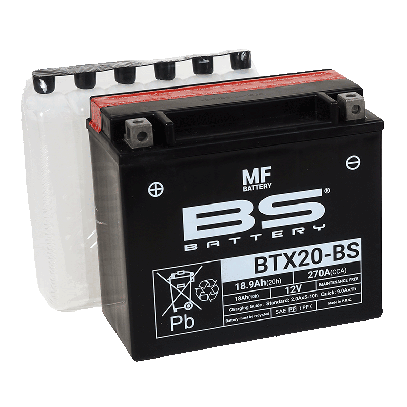 BATTERY YTX20-BS 12V 18Ah. MF, BS Maintenance Free BTX20-BS, 300611, BS-BTX20-BS