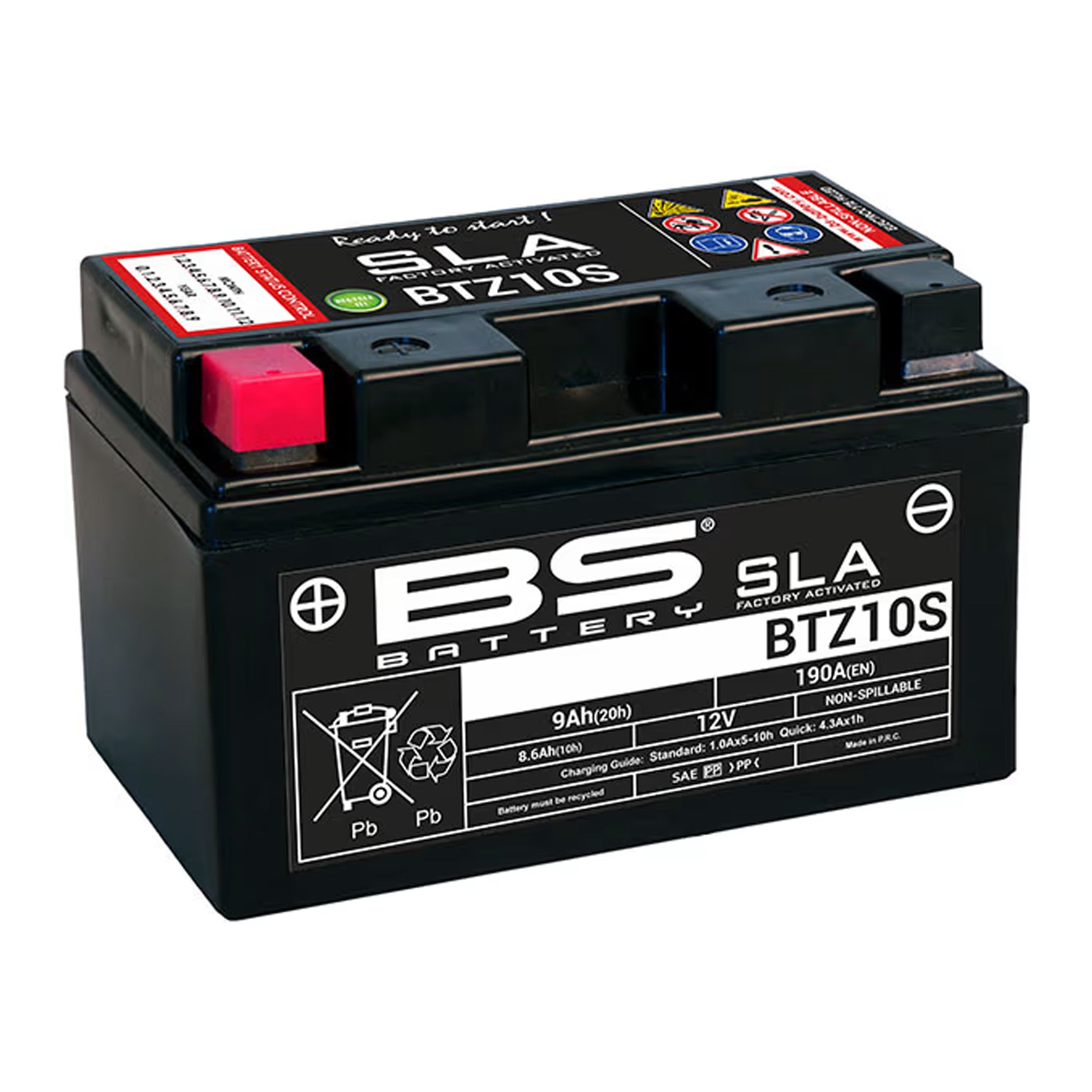 BATTERY YTZ10S-BS 12V MF MA.FREE, BS Maintenance Free BTZ10S-BS, 300696, BS-BTZ10S-BS