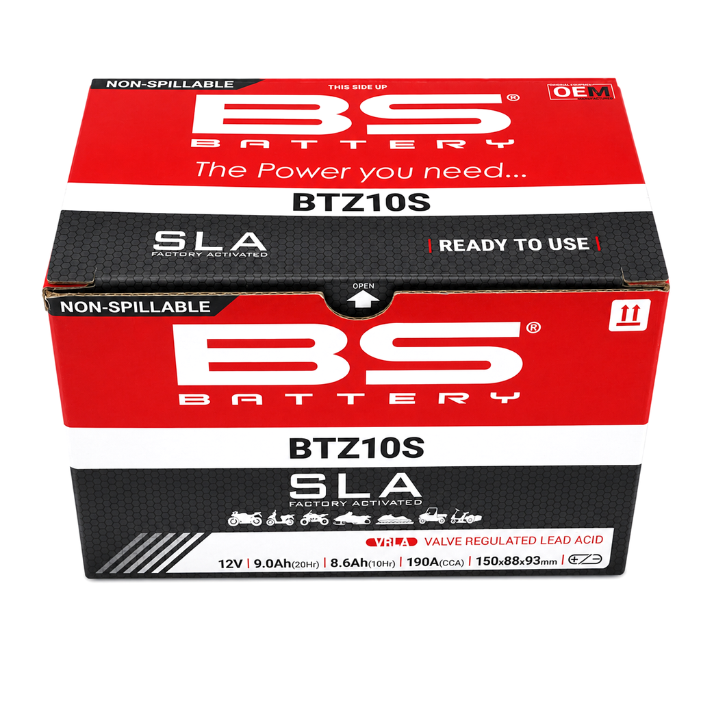 BATTERY BTZ10S-BS 12V SLA, BS Maintenance Free BTZ10S-BS, 300696-1, BS-BTZ10S-BS