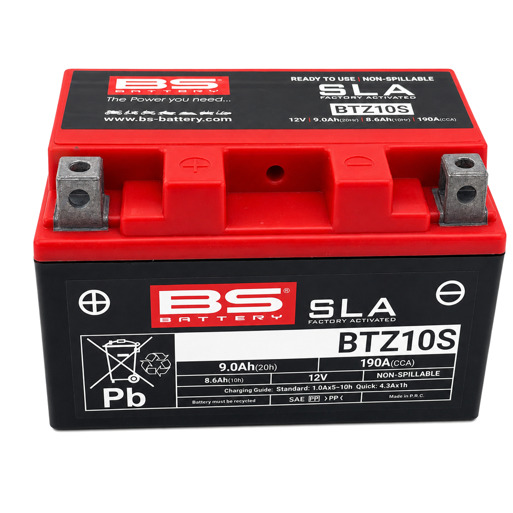 BATTERY BTZ10S-BS 12V SLA, BS Maintenance Free BTZ10S-BS, 300696-1, BS-BTZ10S-BS