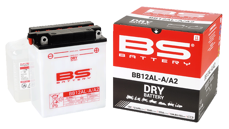 BATTERY YB12AL-A2 12V 12Ah. BS, BS WITH ACID PACK BB12AL-A2, 310564, BS-BB12AL-A2